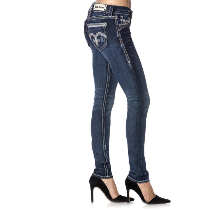 Rock Revival Miriam cheapest Rhinestone Skinny Jeans