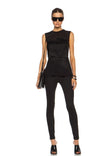 3.1 Phillip Lim Sheer Asymmetric Black Designer New Peplum Paneled Top