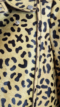 Alexander McQueen Animal Print Biker Jacket