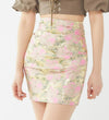 Bec & Bridge Disco Jaquard Meet Me at the disco Mini Skirt Pink & Gold