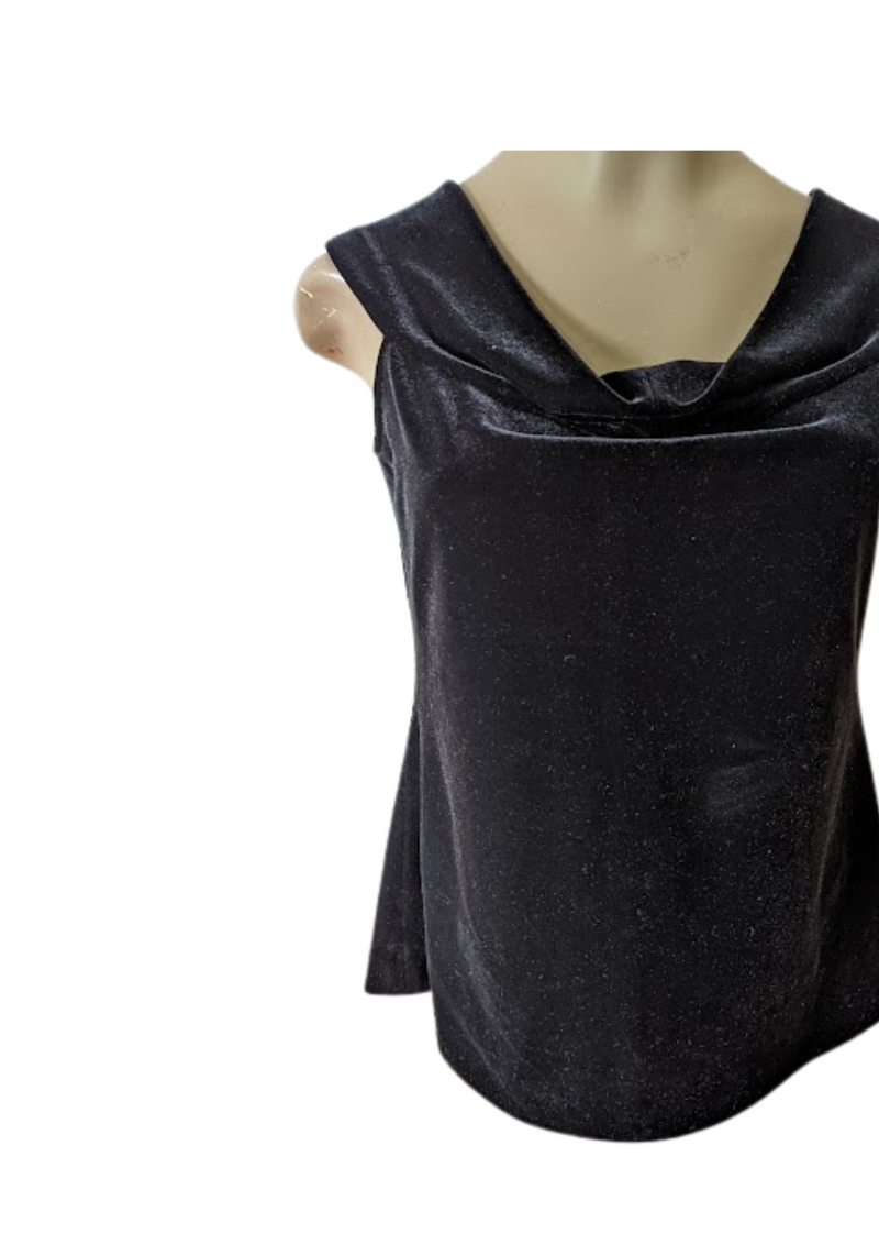 Carla Zampatti Vintage Velvet Off Shoulder Top