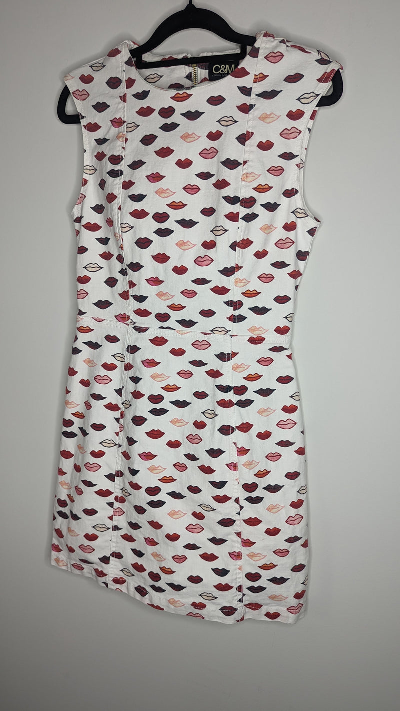 Camilla & Marc C&M Cherry Lips Print Mini Dress