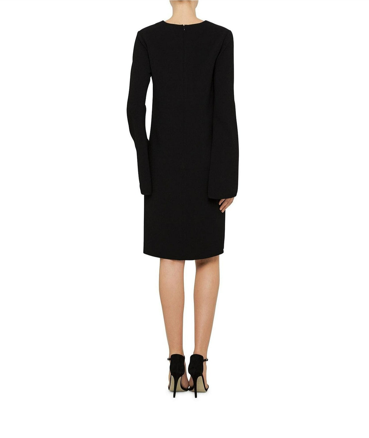 Ellery Black V Neck Crepe Formal Dress