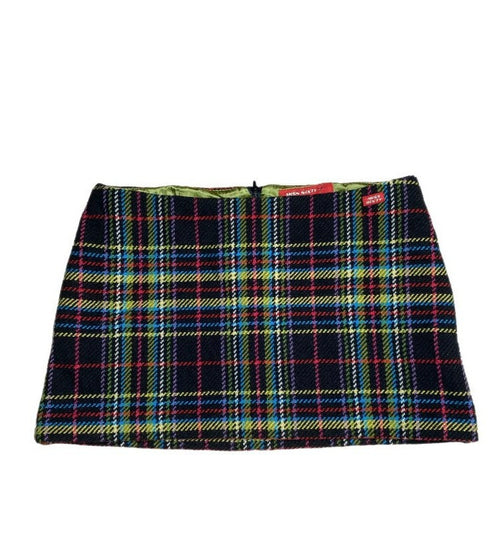 Miss Sixty intage Y2K Tartan Wool Mini Skirt