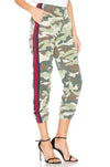 Mother Misfit Stripe Camo Jogger Pants