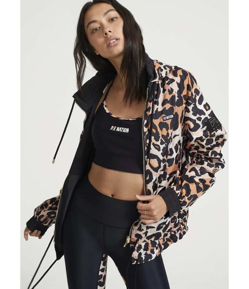 P.E Nation Man Up Reversible Leopard Print Jacket