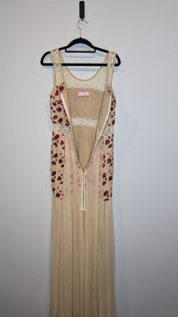 Poppy Lissiman Sequin & Lace Sheer Maxi Dress