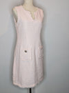 Karl Lagerfeld Paris Pale Pink Tweed Sheath Dress