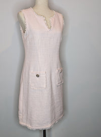 Karl Lagerfeld Paris Pale Pink Tweed Sheath Dress