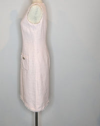 Karl Lagerfeld Paris Pale Pink Tweed Sheath Dress