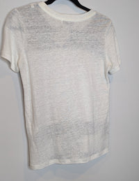 Sandro Linen & Lace Black & White Tshirt