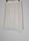 Aurelio Costarella Australia Off-White Sequin Draped Wrap Skirt