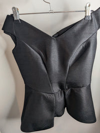 C/MEO Cameo The Label Black Off Shoulder Peplum Bustier