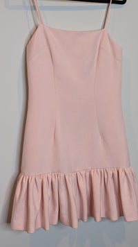 By Johnny Pink Berry Cream Frill Mini Dress