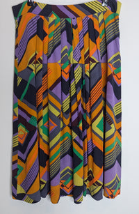 Gorman Multicolour Geometric Silk Skirt