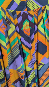 Gorman Multicolour Geometric Silk Skirt