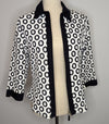 Joseph Ribkoff Black & White Pattern Stretch Jacket