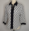 Joseph Ribkoff Black & White Pattern Stretch Jacket