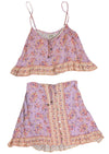 Arnhem Floral 'Harmony' Cami & Mini Skirt Set in Lilac