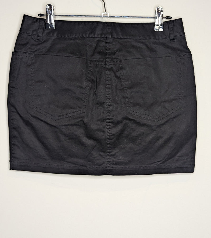 Alexander Wang Black Cotton Denim Mini Skirt