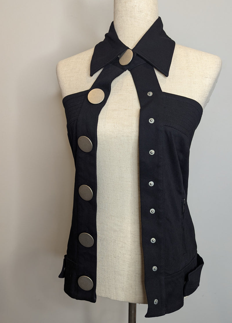 En More Black Strapless Vest Top