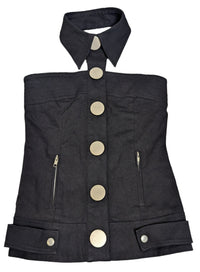 En More Black Strapless Vest Top