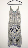 Camilla Silk Multi Layer V Neck Long Dress