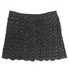 Soda Black Crochet Mini Skirt