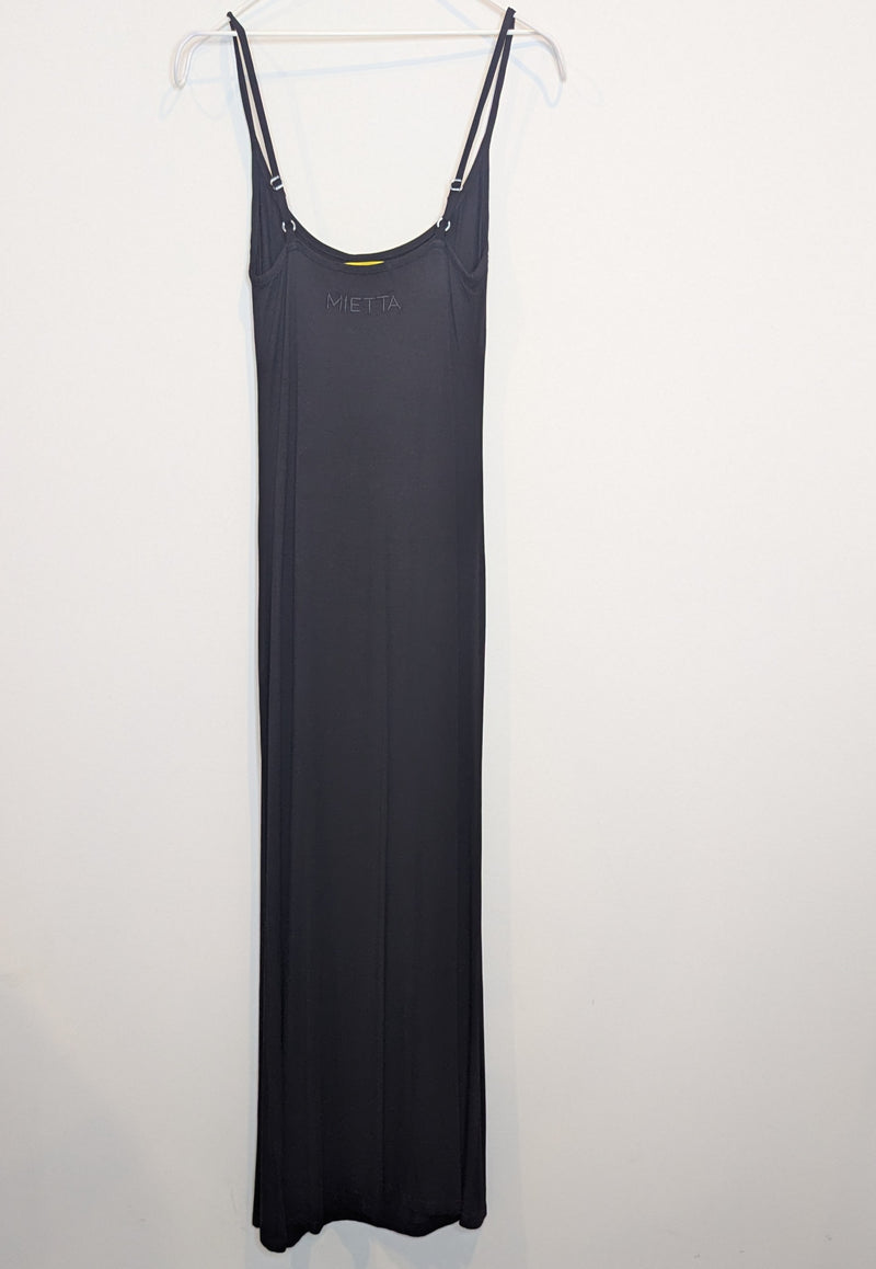 Mietta Leisurewear Black Maxi Bodycon Dress