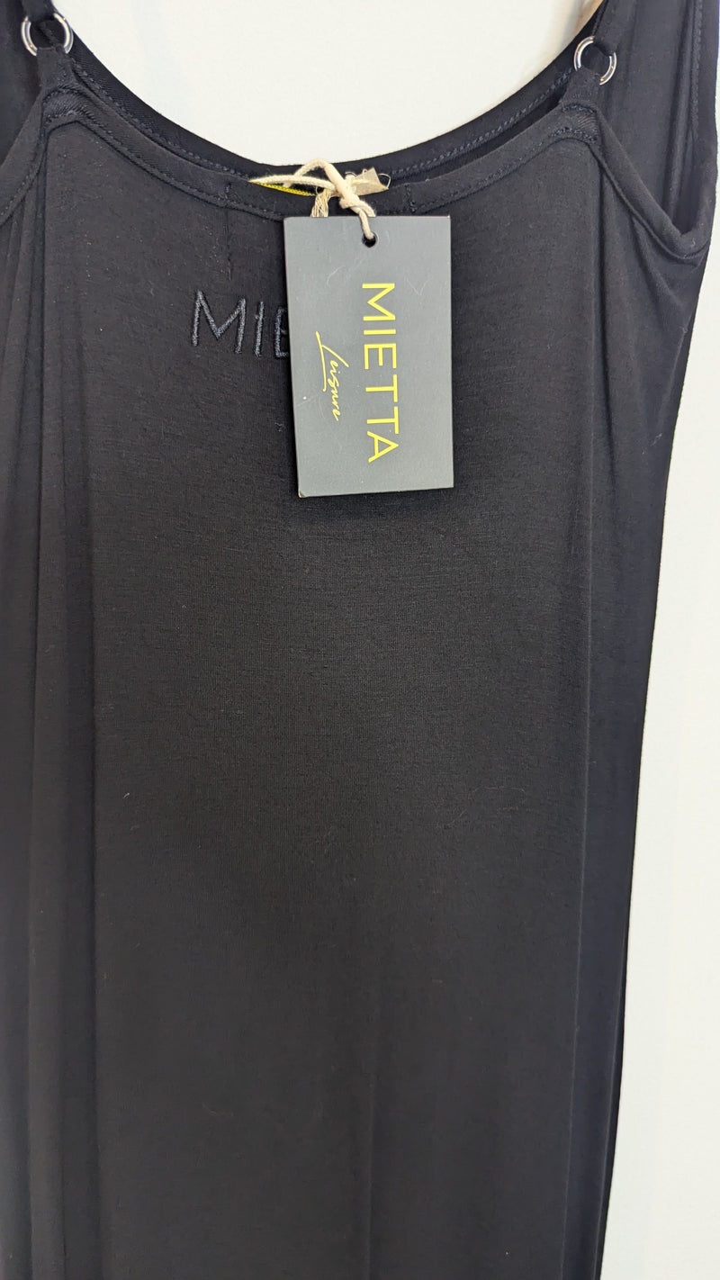 Mietta Leisurewear Black Maxi Bodycon Dress