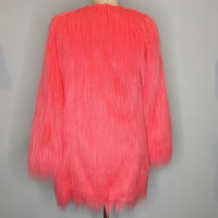 Unreal Faux Fur Coral/Pink Coat