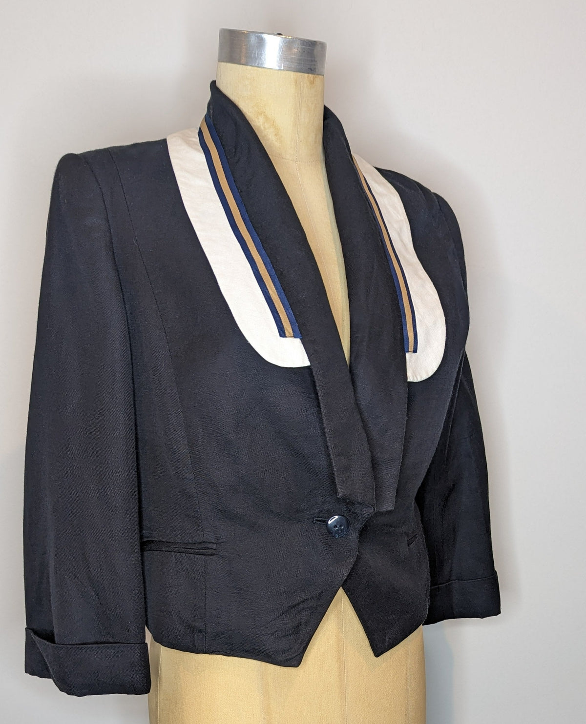 Trelise Cooper Black Linen Blazer Jacket