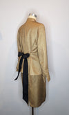 Carla Zampatti Gold & Black Textured Vintage Suit 2-Peice Skirt & Jacket