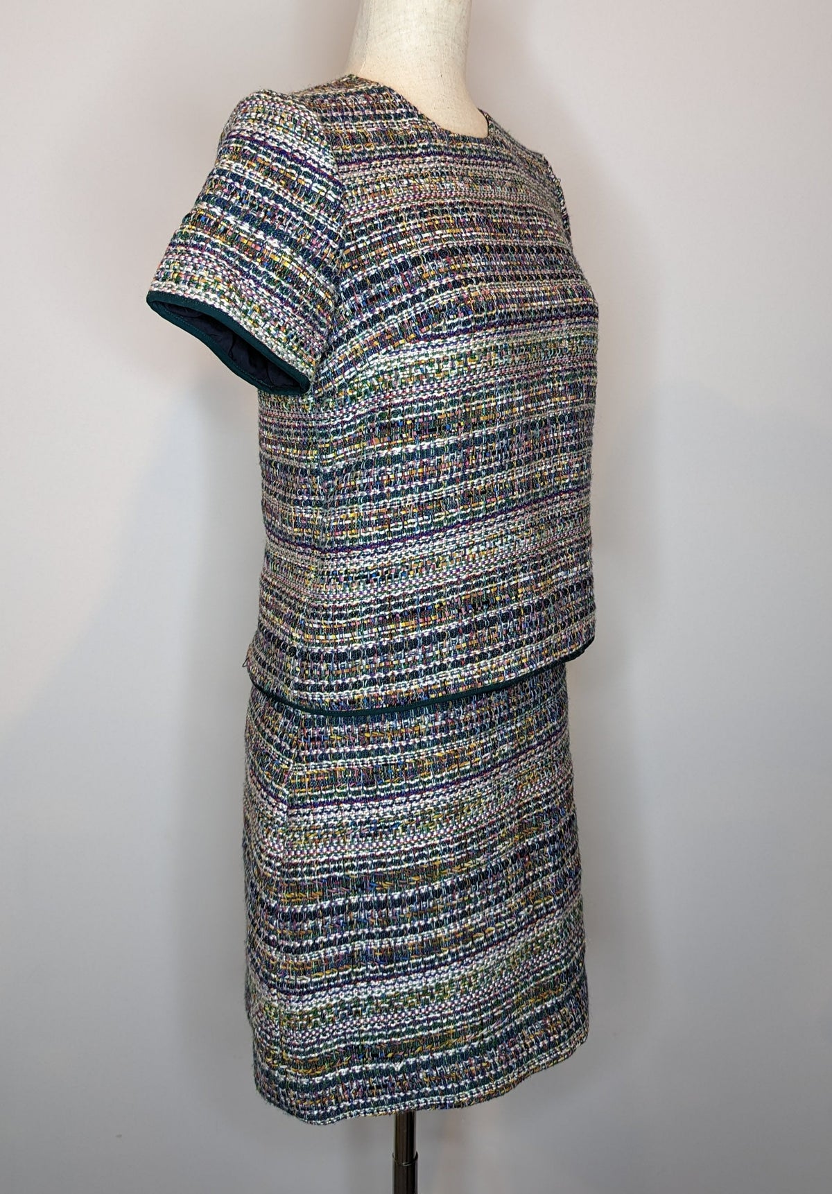 Marcs Multicolour Rainbow Tweed Skirt & Top set