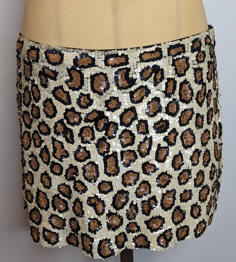 Trelise Cooper Animal Print Sequin mini skirt