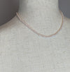 Pale Pink Freshwater Pearl Beaded Sterling Silver Necklace