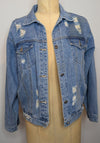 Delilah Distressed Denim Jacket