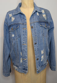 Delilah Distressed Denim Jacket