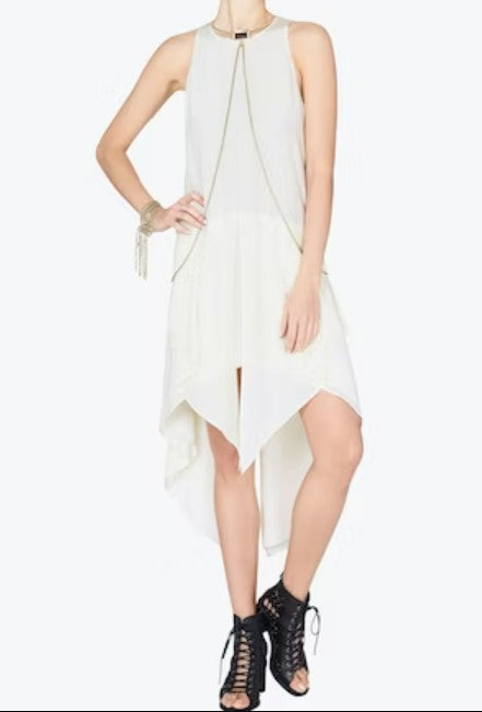 Sass & Bide Cream Silk Panel Dress / Top