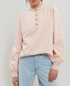 Ganni Pink Denim Shirt