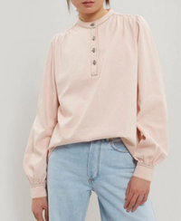 Ganni Pink Denim Shirt