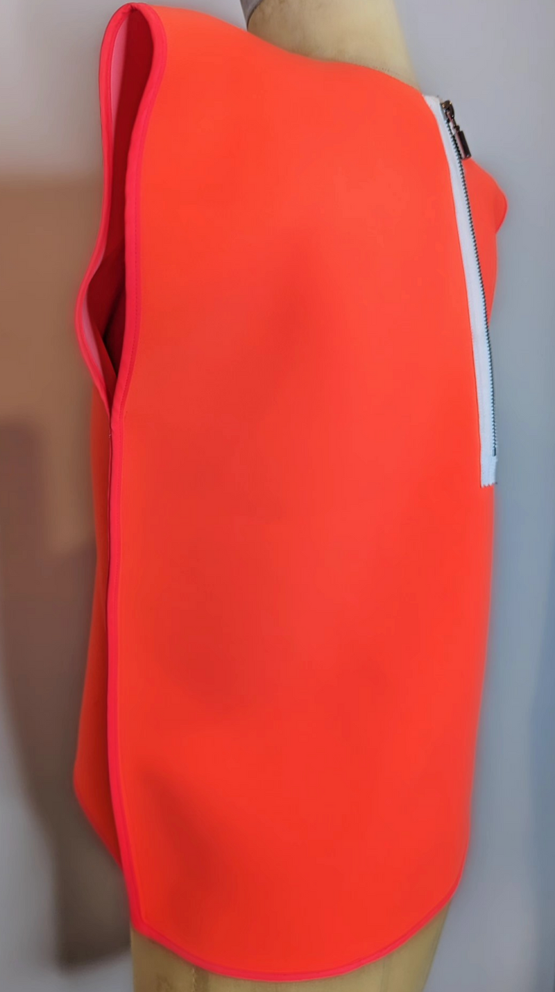 Matichevski Orange Neon Fluoro Bodice Top