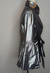 Carla Zampatti Silver Metallic Bow Formal Shirt