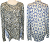 Stella McCartney Animal Print Two Pattern Knit Longsleeve Top