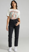 Wrangler 'Tyler' High Rise Black Mom Jeans