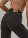 Wrangler 'Tyler' High Rise Black Mom Jeans