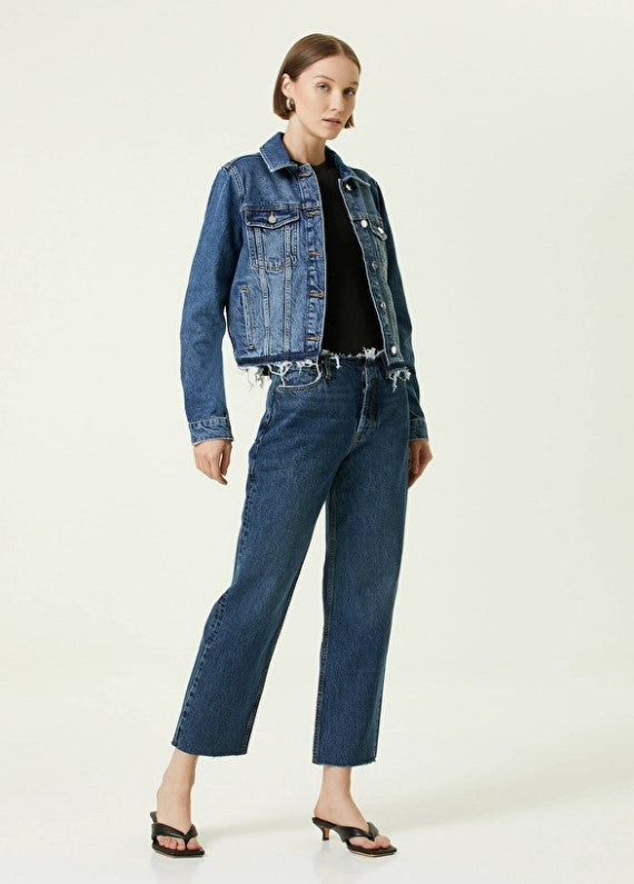 Anine Bing Gavin 1999 Mid Rise Relaxed Straight Jean