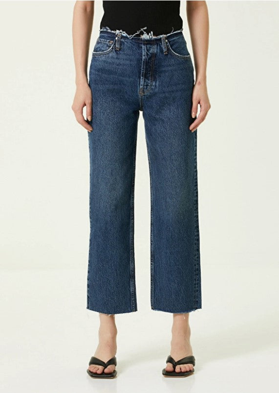 Anine Bing Gavin 1999 Mid Rise Relaxed Straight Jean