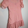 Seed Pleat Party Pink Puff Sleeve Ruffle Mini Dress