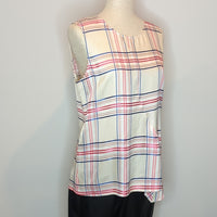 Scanlan Theodore Check/ Gingham Sleeveless Top